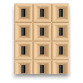 WJ61-071 - PAPEL TAPIZ GEOMÉTRICO BEIGE (20/1)