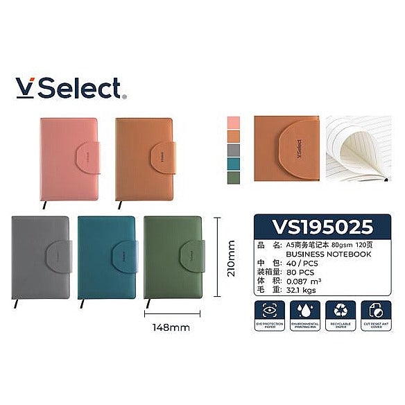 VS195025 - CUADERNO EJECUTIVO A5 CON CIERRE (80/1)