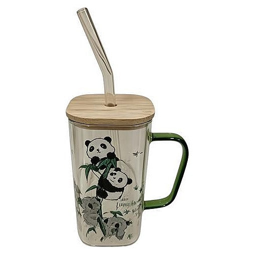 JJ54000 - VASO CON TAPA Y POPOTE ILUSTRADO (75/1)