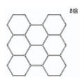 ZM73313 - MOLDE PARA PAVIMENTO HEXAGONAL (4/1)