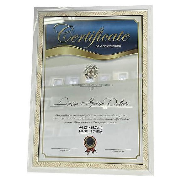 CF-SHP08 - CERTIFICADO CON MARCO A4 (50/1)