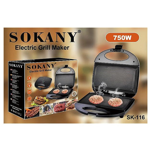 SK-116 - PARRILLA ELÉCTRICA 750W SOKANY (10/1)