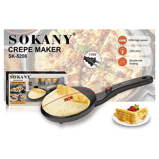 SK-5208 - CREPERA ELÉCTRICA 650W 20CM (12/1)