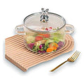 JJ53982 - OLLA DE VIDRIO TRANSPARENTE CON TAPA (24/1)