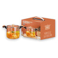 JJ53985 - OLLA DE VIDRIO 4.5L CON MANGO DE MADERA (12/1)