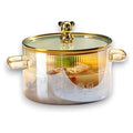 JJ53981 - OLLA DE VIDRIO CON TAPA DECORATIVA 1500ML (24/1)
