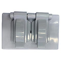 EL-CN020 - CUBIERTA IMPERMEABLE DE INTERRUPTOR DOBLE GRIS (200/1)