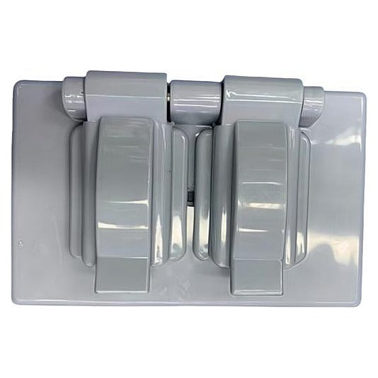 EL-CN020 - CUBIERTA IMPERMEABLE DE INTERRUPTOR DOBLE GRIS (200/1)
