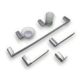 BA-BP3 - SET DE ACCESORIOS DE BAÑO CROMADOS (5/1)
