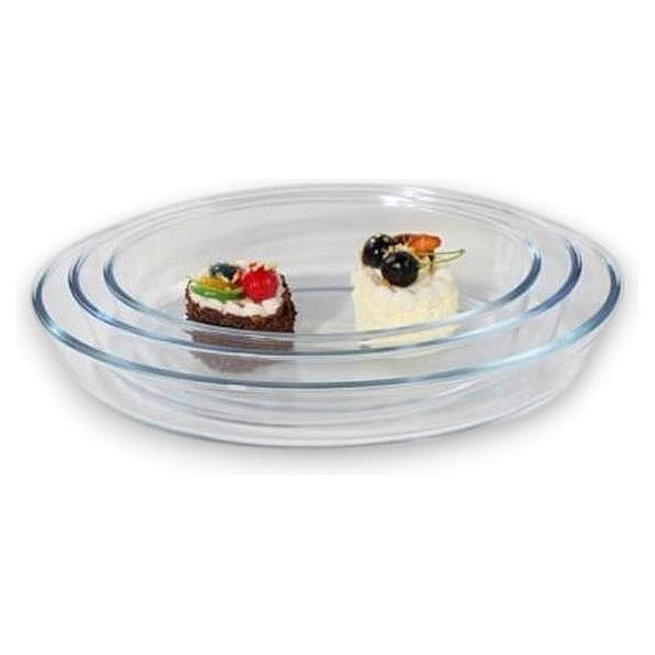 HG-KRG54 - SET DE PLATOS DE VIDRIO TRANSPARENTE (16/1)