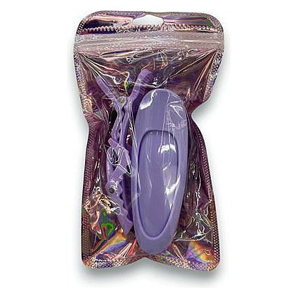 H-LBS19 - GANCHO DE ROPA PLASTICO MORADO (720/1)