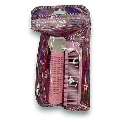 MJ14034 - RULO Y PEINE DE PELO ROSA (720/1)