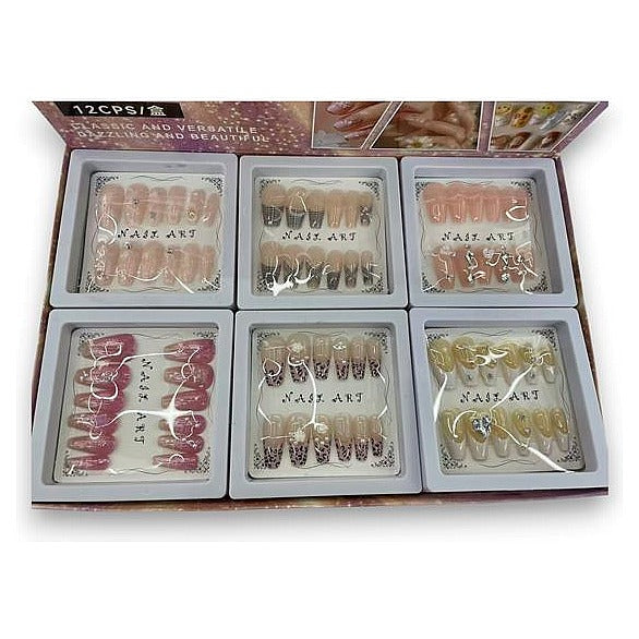 MJ14004 - SET DE UÑAS POSTIZAS DECORATIVAS (720/1)