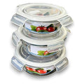 JJ53137 - RECIPIENTES DE VIDRIO CON TAPA 3 PIEZAS (12/1)