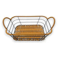 CH85-094 - CESTA DE ALAMBRE Y RATÁN (48/1)