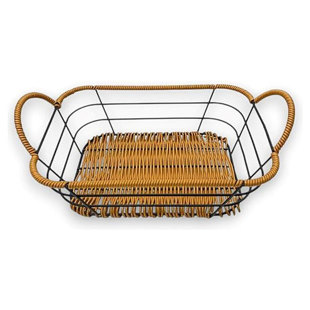 CH85-094 - CESTA DE ALAMBRE Y RATÁN (48/1)