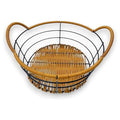 CH85-097 - CESTA DE ALAMBRE Y MIMBRE (48/1)