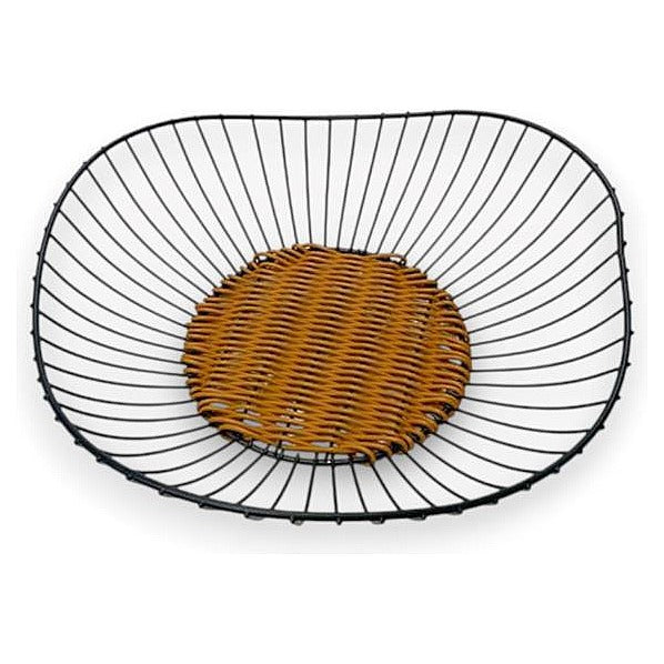 CH85-098 - CESTA DE ALAMBRE Y MIMBRE (48/1)