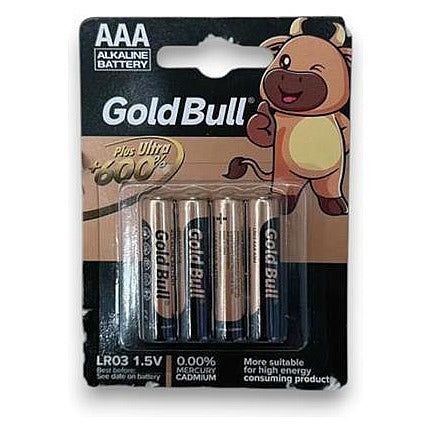 GOLDBULLA AA - PILAS AAA ALCALINAS GOLDBULL (960/1)