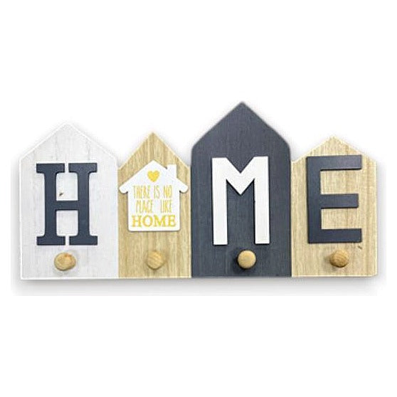 GY32766 - PERCHERO DECORATIVO "HOME" DE MADERA (72/1)