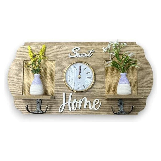 GY32779 - RELOJ DE PARED DECORATIVO CON GANCHOS (72/1)