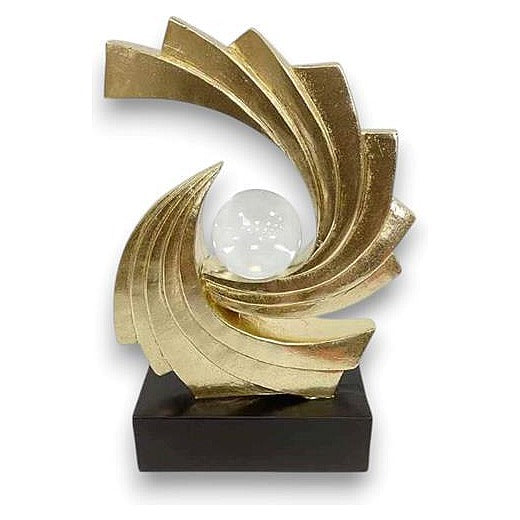 GY32489 - ESCULTURA DECORATIVA DORADA (12/1)