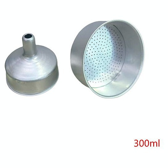 KT-SLA02 - JUEGO DE EMBUDO Y COLADOR ALUMINIO 300ML (144/1)