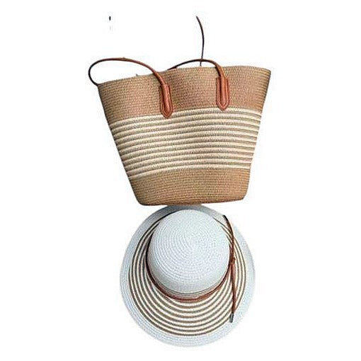 JJ53729 - CONJUNTO DE BOLSO Y SOMBRERO DE PAJA (150/1)