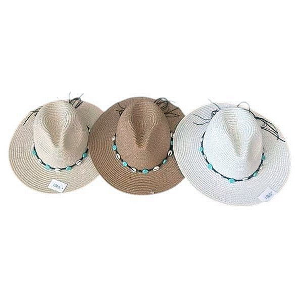 JJ53709 - SOMBRERO DE PAJA CON ADORNOS (240/1)