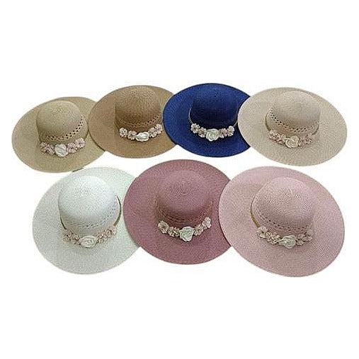 JJ53721 - SOMBRERO DE PLAYA CON FLORES (240/1)