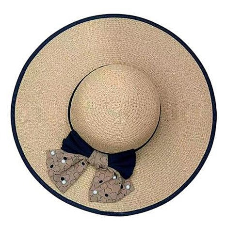 JJ53717 - SOMBRERO DE PAJA CON LAZO DECORATIVO (240/1)