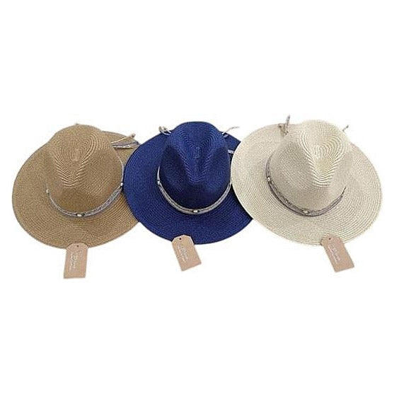 JJ53710 - SOMBRERO DE PAJA CON CINTILLO DECORATIVO (240/1)