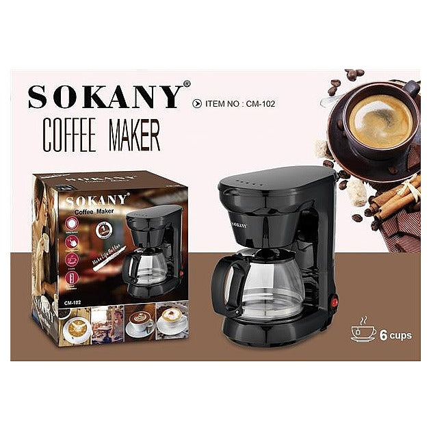 CM-102 - CAFETERA ELÉCTRICA 650W, 6 TAZAS (8/1)