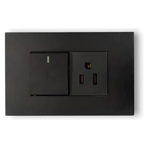 HS-E-SPC1 - COMBO INTERRUPTOR Y TOMACORRIENTE (200/1)