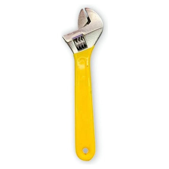 HS-CD302 - LLAVE AJUSTABLE CON MANGO AMARILLO (60/1)