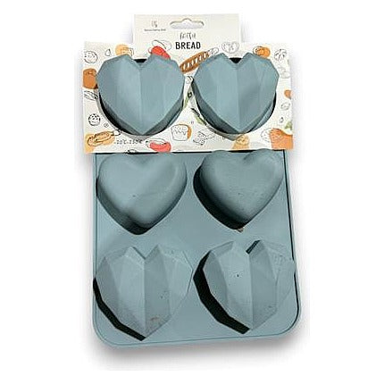 KT-YDN19 - MOLDE DE SILICÓN PARA PAN EN FORMA DE CORAZÓN (120/1)