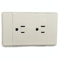 HS-E-SPC7 - PLACA CON DOS TOMACORRIENTES (200/1)