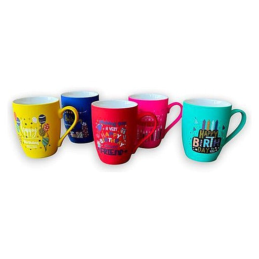 JJ53-006 - TAZA DE CERÁMICA CON DISEÑOS COLORIDOS (72/1)