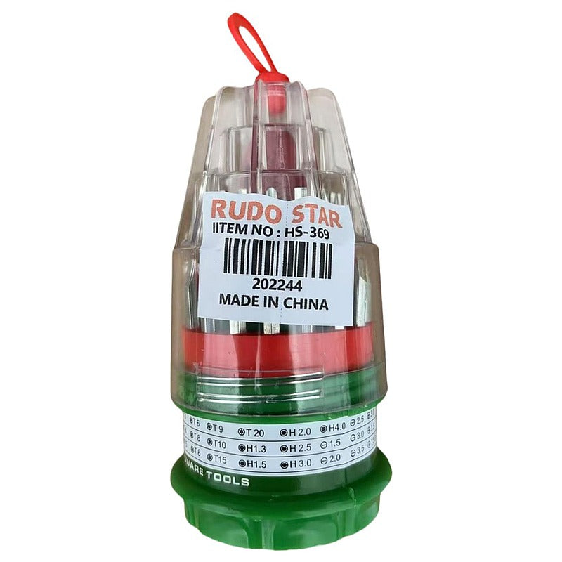 HS-369 - SET DE LLAVES HEXAGONALES Y DESARMADOR (120/1)