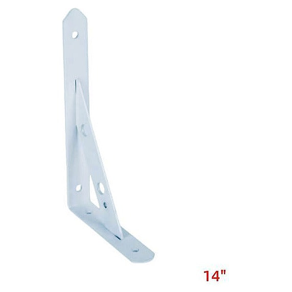 HS-AC-ZJ4 - ESCUADRA DE SOPORTE METÁLICA BLANCA 14" (36/1)