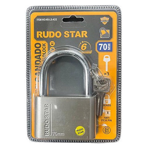 HS-LS-AD2 - CANDADO DE ACERO 70 MM (72/1)