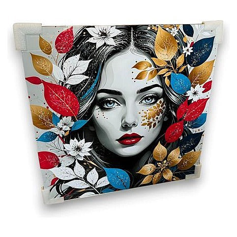 E-H2000W - CUADRO DECORATIVO CON RETRATO FLORAL (20/1)