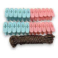 HG- CR10M - PINZAS DE ROPA CON CUERDA (84/1)