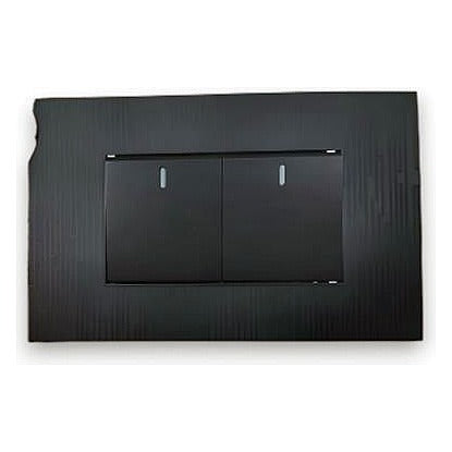 HS-E-SP2 - INTERRUPTOR DOBLE NEGRO (200/1)