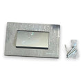 HS-E-SP4 - INTERRUPTOR DE PARED CEPILLADO GRIS (200/1)