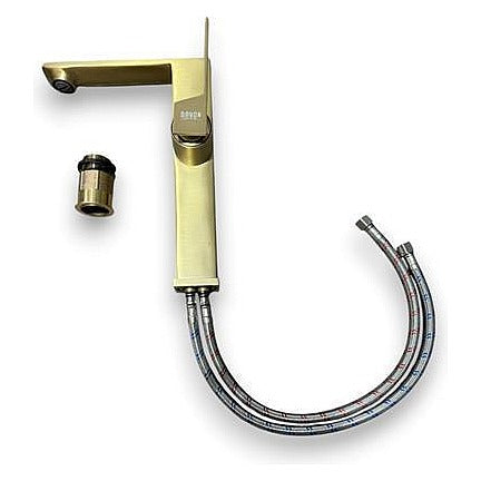 BA-OS-24 - GRIFO DE BAÑO DORADO CEPILLADO (12/1)