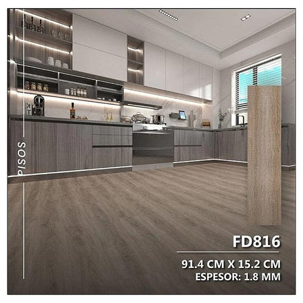 FD816 - PISO LAMINADO MARRÓN 91.4*15.2 CM (3600/1)