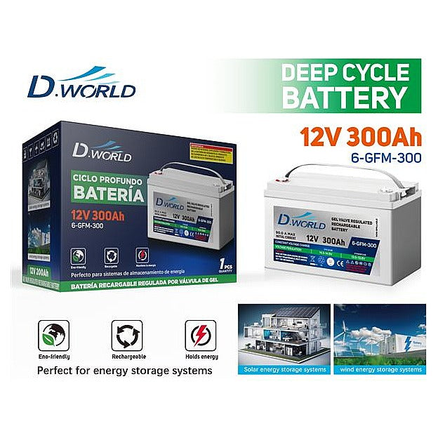 6-GFM- 300 - BATERÍA DE CICLO PROFUNDO 12V 300AH (1/1)