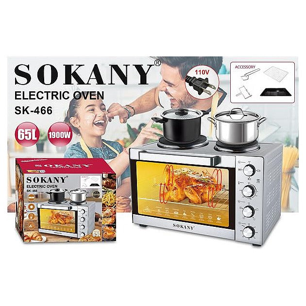 SK-466 - HORNO ELÉCTRICO CON ESTUFA 65L (1/1)