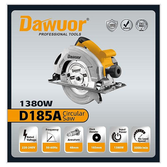 D185A - SIERRA CIRCULAR ELÉCTRICA 1380W (4/1)